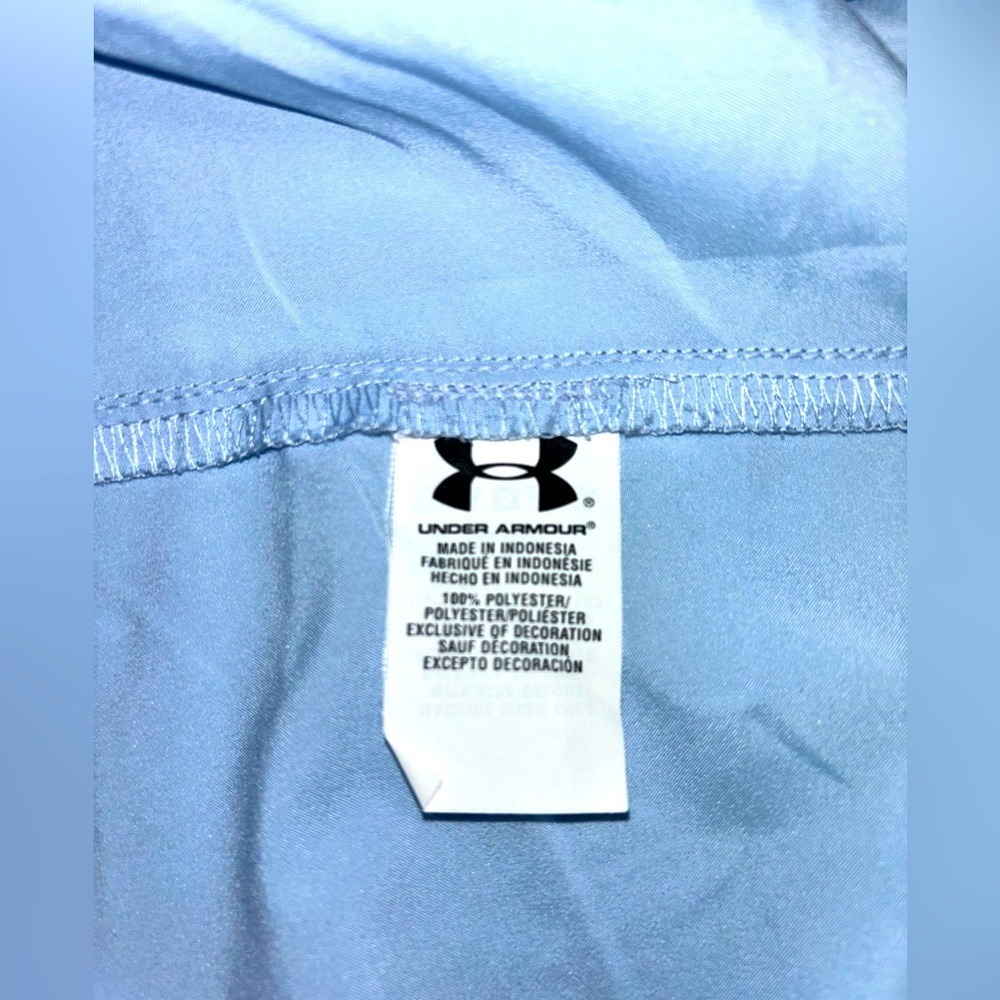 Under Armour Men's XXL Loose Shirt Lightweight Zip Chest Pocket Light Blue - Picture 8 of 9
